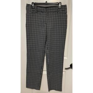 Zac and rachel womens dress pants size 8 black and white checker